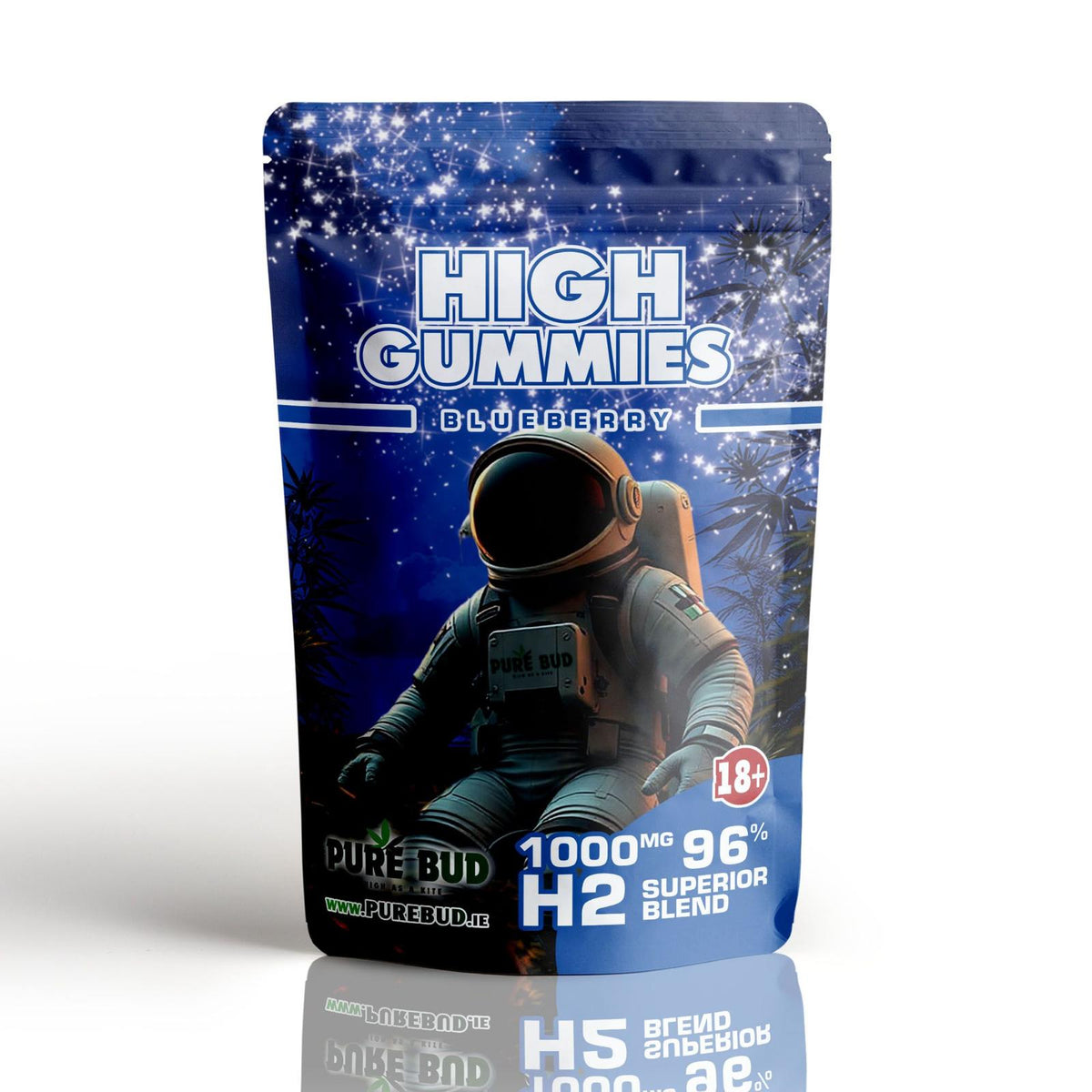 H2 High Gummies Pineapple Pack of 10