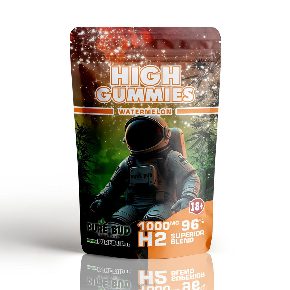 H2 High Gummies Watermelon Pack of 10
