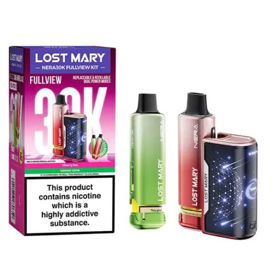 CHERRY ICE - LEMON LIME - UK - LOST MARY - NERA 30K - KIT - 5 Pack