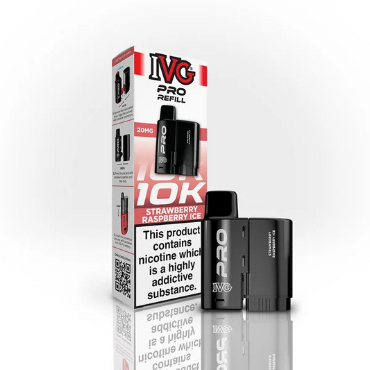 STRAWBERRY RASPBERRY ICE - UK - IVG PRO POD - 5 Pack