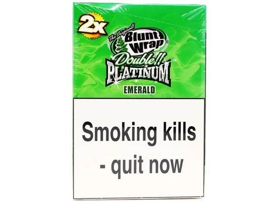 EMERLAD 2x - BLUNT WRAP - DOUBLE PLATINUM - 25 Pack