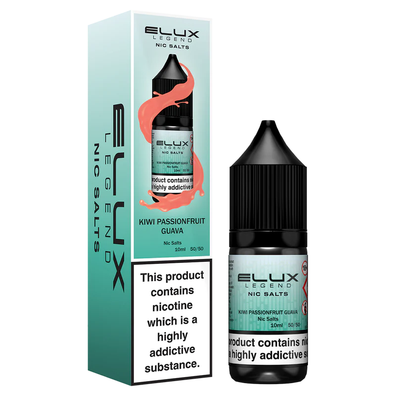 KIWI PASSIONFRUIT GUAVA -  ELUX LEGEND - 10mg LIQUID - 10 PACK