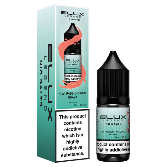 KIWI PASSIONFRUIT GUAVA -  ELUX LEGEND - 10mg LIQUID - 10 PACK