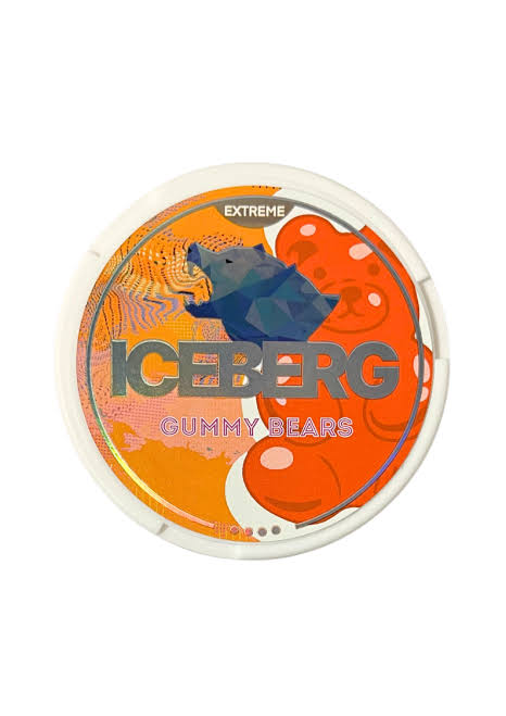 GUMMY BEARS - NICOTINE POUCH - ICEBERG - EXTRA STRONG - 4 DOTS - 10 Pack