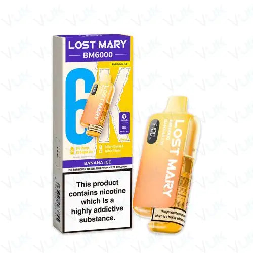 Lost Mary BM6000 Banana ice (Pack of 5)