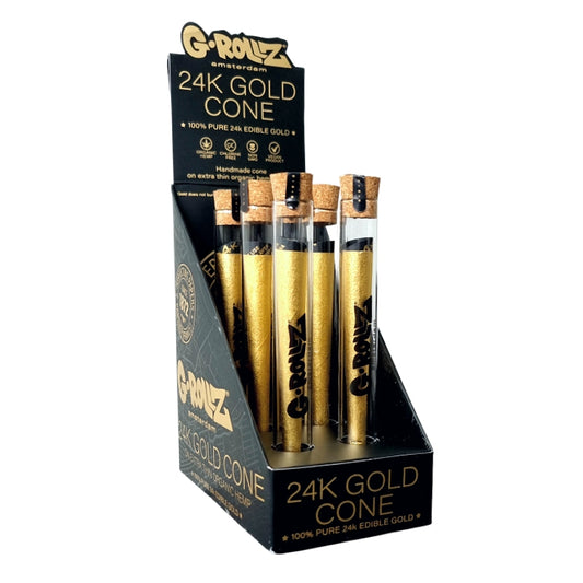 24K GOLD CONE -  G ROLLZ  - 6 Pack