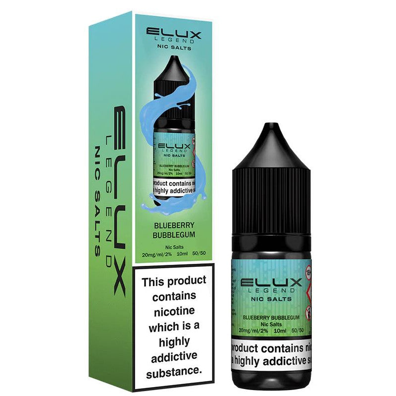 Blueberry Bubblegum 10ml Nic Salt E-Liquid by Elux