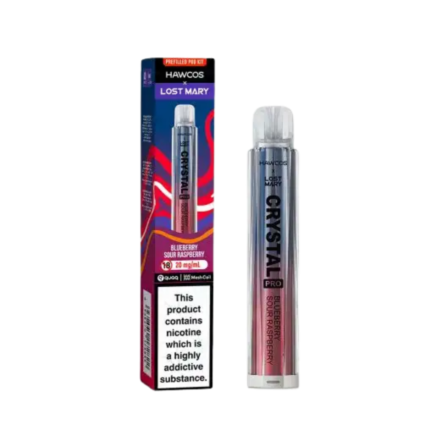 Lost Mary x Hawcos 600 Blueberry Sour Raspberry