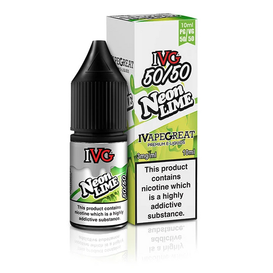 NEON LIME - IE - IVG 50/50 - 3mg LIQUID - 10 PACK