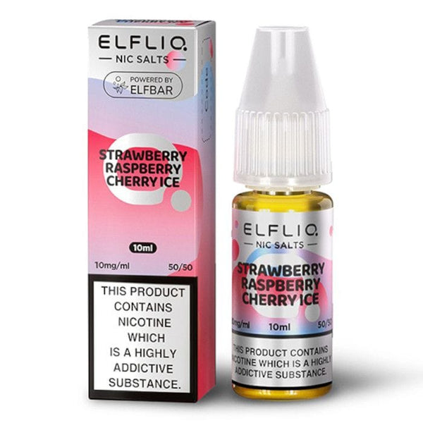 STRAWBERRY RASPBERRY CHERRY ICE - IE - ELFLIQ - 10mg LIQUID - 10 PACK