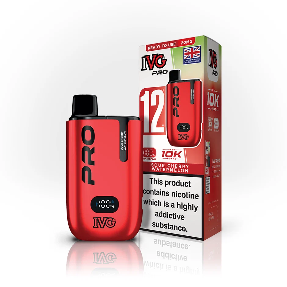 SOUR CHERRY WATERMELON - UK - IVG PRO KIT - 5 Pack