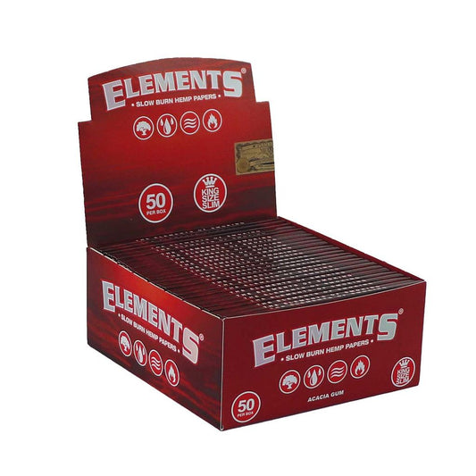ACACIA GUM - KING SIZE SLIM - ELEMENTS - 50 Pack