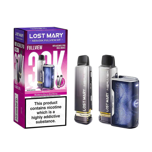 BERRY MIX - BLUEBERRY CHERRY BLACKBERRY - UK - LOST MARY - NERA 30K - KIT - 5 Pack