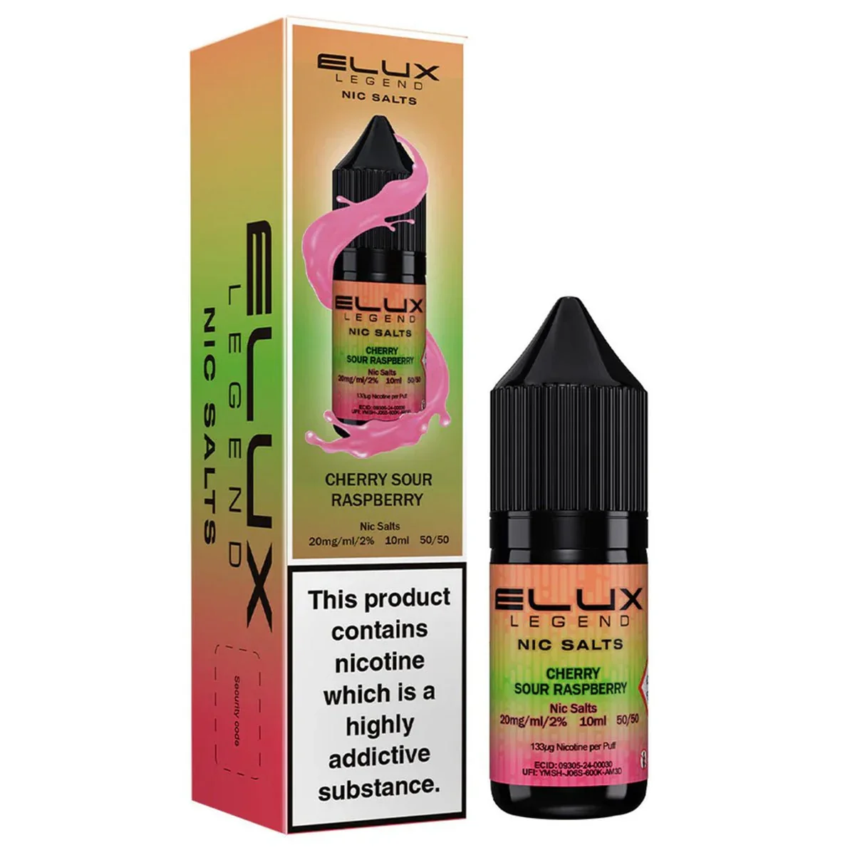 CHERRY SOUR RASPBERRY -  ELUX LEGEND - 10mg LIQUID - 10 PACK