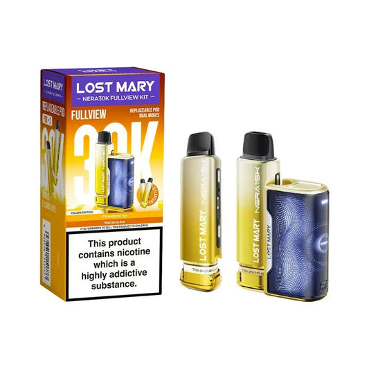 PINEAPPLE ICE - BANANA ICE - UK - LOST MARY - NERA 30K - KIT - 5 Pack