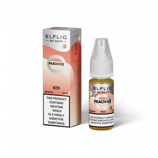 PEACH ICE- UK- ELFLIQ - 10mg LIQUID - 10 PACK