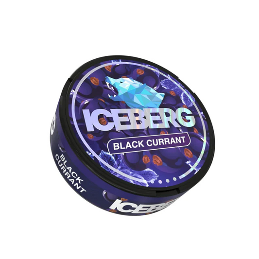 BLACK CURRANT - NICOTINE POUCH - ICEBERG - 16GR - 10 Pack
