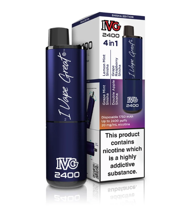 SHISHA EDITION 4 IN 1 IVG 2400 UK - 5 PACK