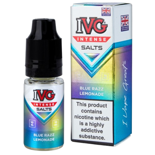 BLUE RAZZ LEMONADE- UK - IVG INTENSE - 20mg LIQUID - 10 PACK