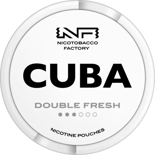 DOUBLE FRESH - 2 Dot - NICOTINE POUCH - CUBA - 10 Pack