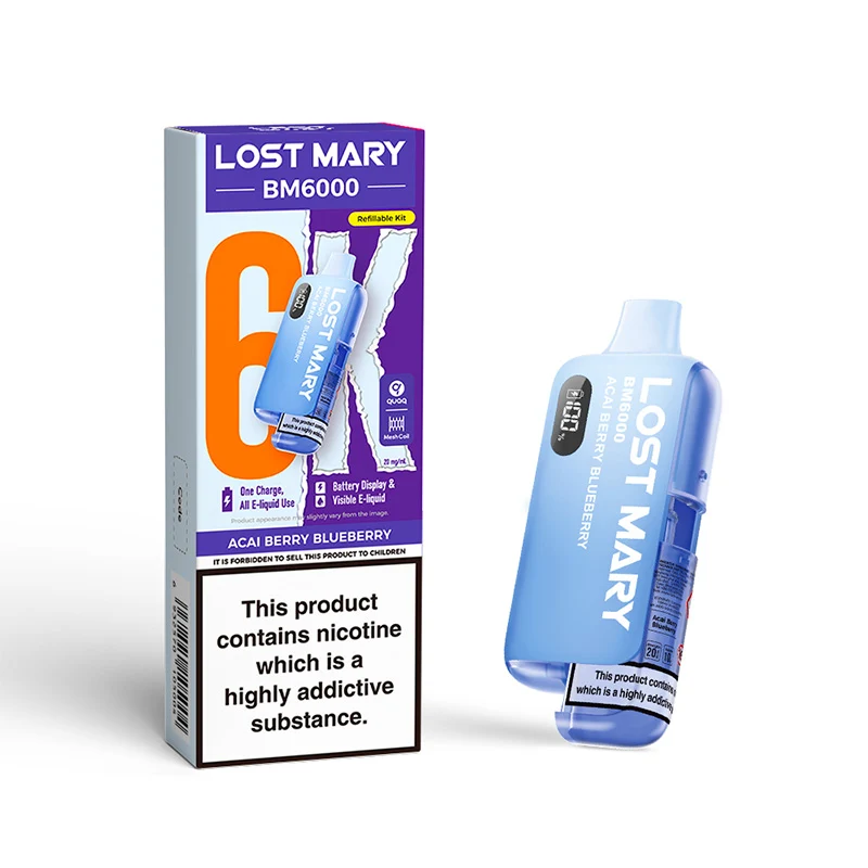 ACAI BERRY BLUEBERRY - UK - LOST MARY - BM6000 - DISPOSABLE - 5 Pack