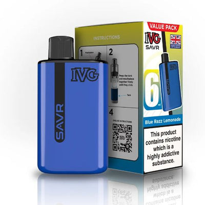 IVG SAVR Blue Razz Lemonade (Pack Of 5)
