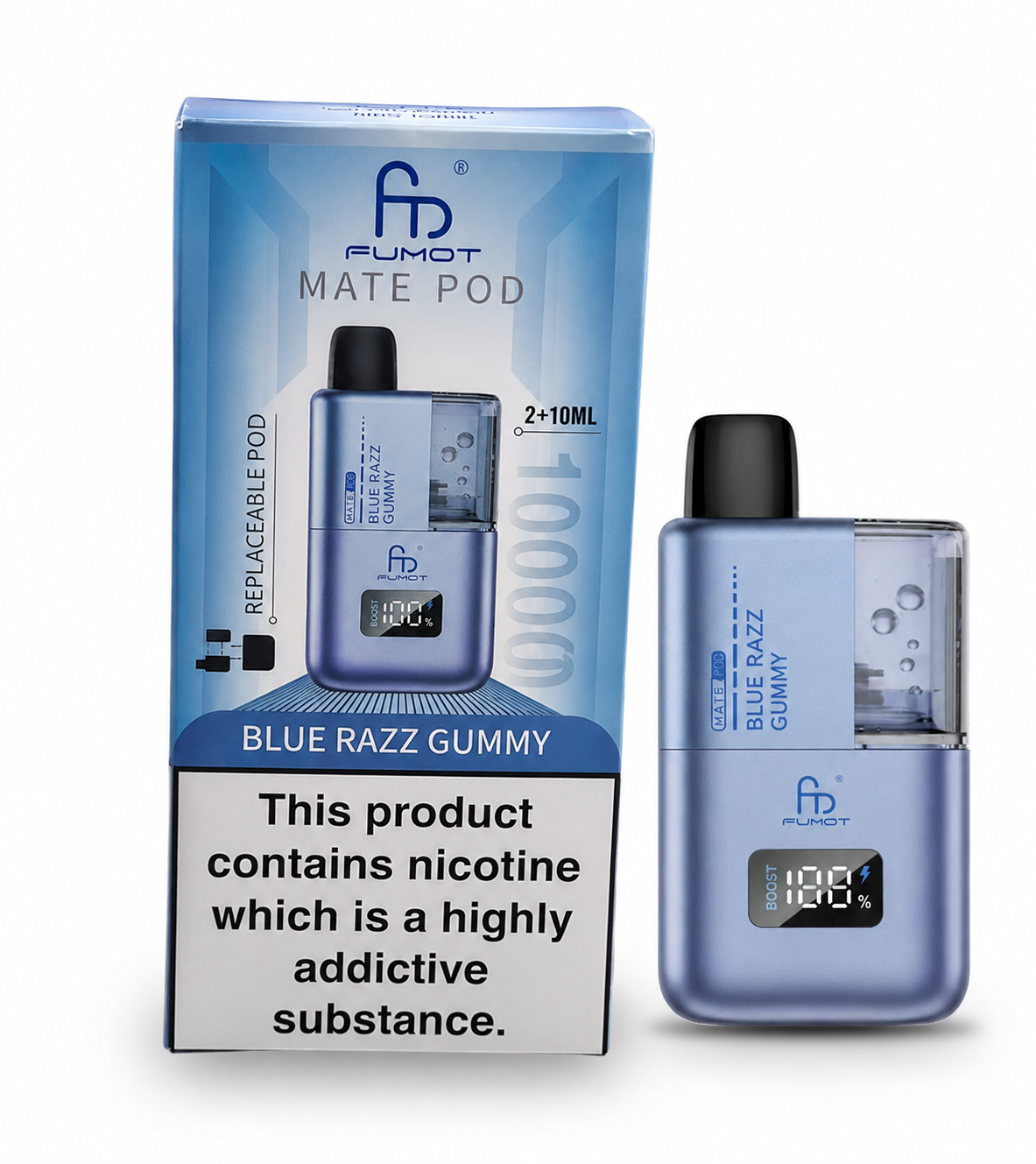 BLUE RAZZ GUMMY - UK - FUMOT - MATE KIT-  5 Pack