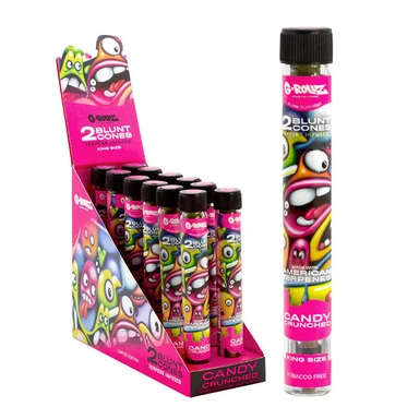 CANDY CRUSHED - 2 BLUNT CONES - G ROLLZ - 12 Pack