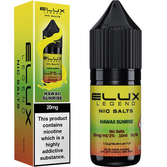 Elux Legend Nicotine salt Hawaii sunrise