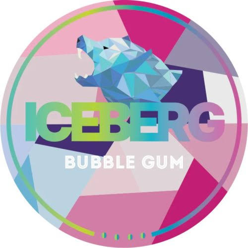 BUBBLE GUM - NICOTINE POUCH - ICEBERG - EXTRA STRONG - 4 DOTS - 10 Pack