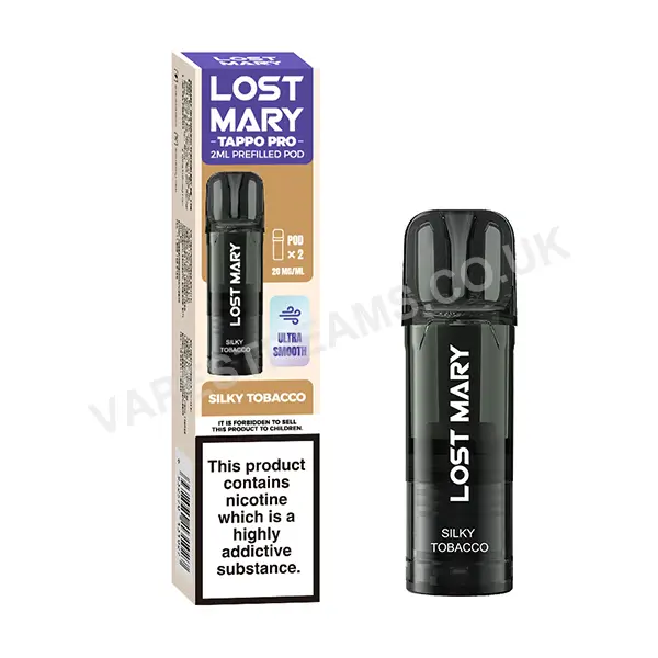 SILKY TOBACCO  - UK - LOST MARY - TAPPO - POD - 10 Pack