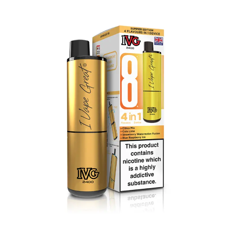 SUMMER EDITION 4 IN 1 IVG 2400 UK - 5 PACK