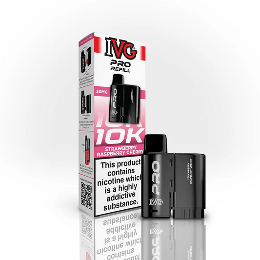 STRAWBERRY RASPBERRY CHERRY ICE - UK - IVG PRO POD - 5 Pack