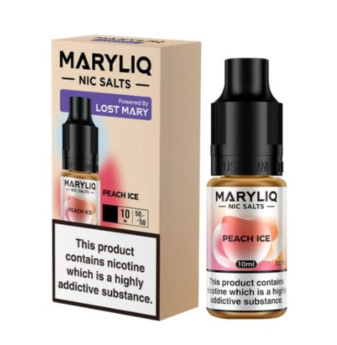 Maryliq Nic Salt Peach Ice Scaled