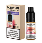 Maryliq Nic Salt Peach Ice Scaled