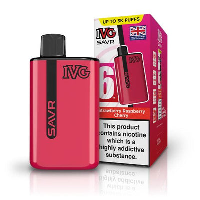 IVG SAVR Strawberry Raspberry Cherry (Pack Of 5)