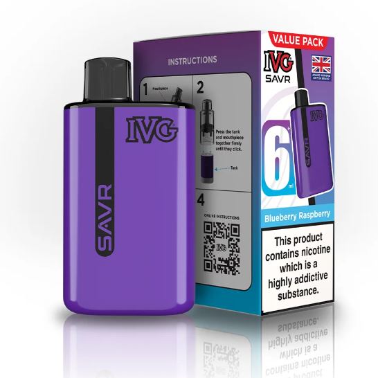 IVG SAVR Blueberry Raspberry (Pack Of 5)