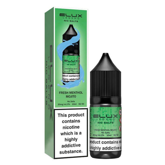 Fresh Menthol Mojito 10ml Nic Salt E-Liquid by Elux