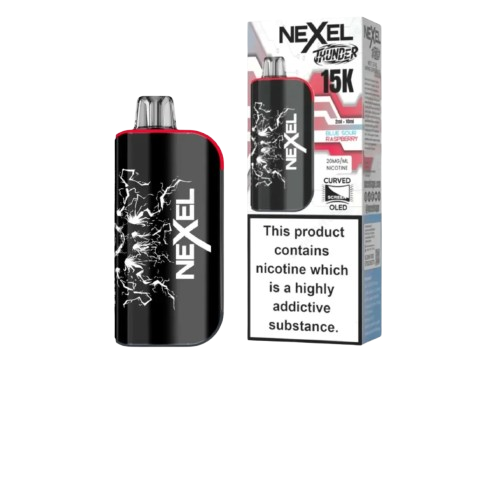 BLUE SOUR RASPBERRY - UK - NEXEL THUNDER - 15K  - KIT - 5 Pack