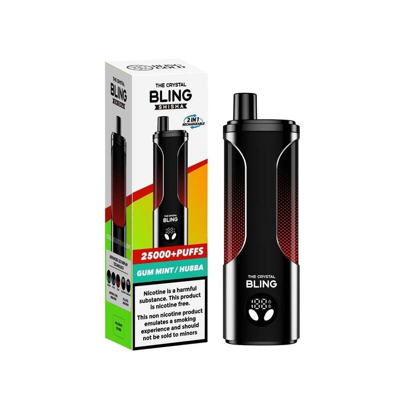 Bling Shisha 25K Big Puffs Kits - Gum Mint / Hubba