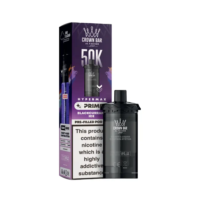 BLACKCURRANT ICE - UK - 50K - POD - CROWN BAR - AL FAKHER - 5 Pack