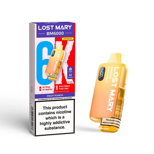 FRUIT PUNCH - UK - LOST MARY - BM6000 - REFILLABLE KIT - 5 Pack