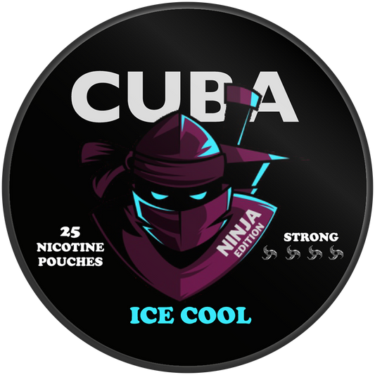 ICE COOL - NINJA EDITION - NICOTINE POUCH - CUBA - 10 Pack