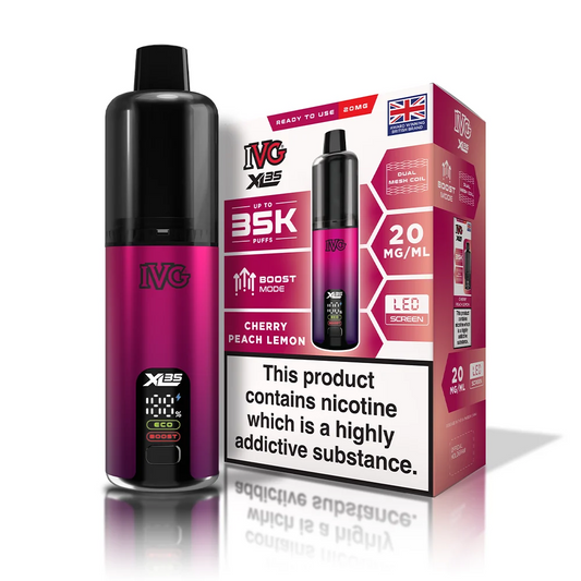 CHERRY PEACH LEMON - UK - IVG XL 35K - KIT - 5 Pack
