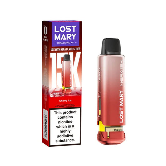CHERRY ICE - IE - LOST MARY - NERA 15K - POD - 5 Pack