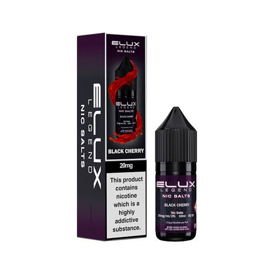 Elux Legend 20mg Nic Salt – Black Cherry 🇬🇧 British