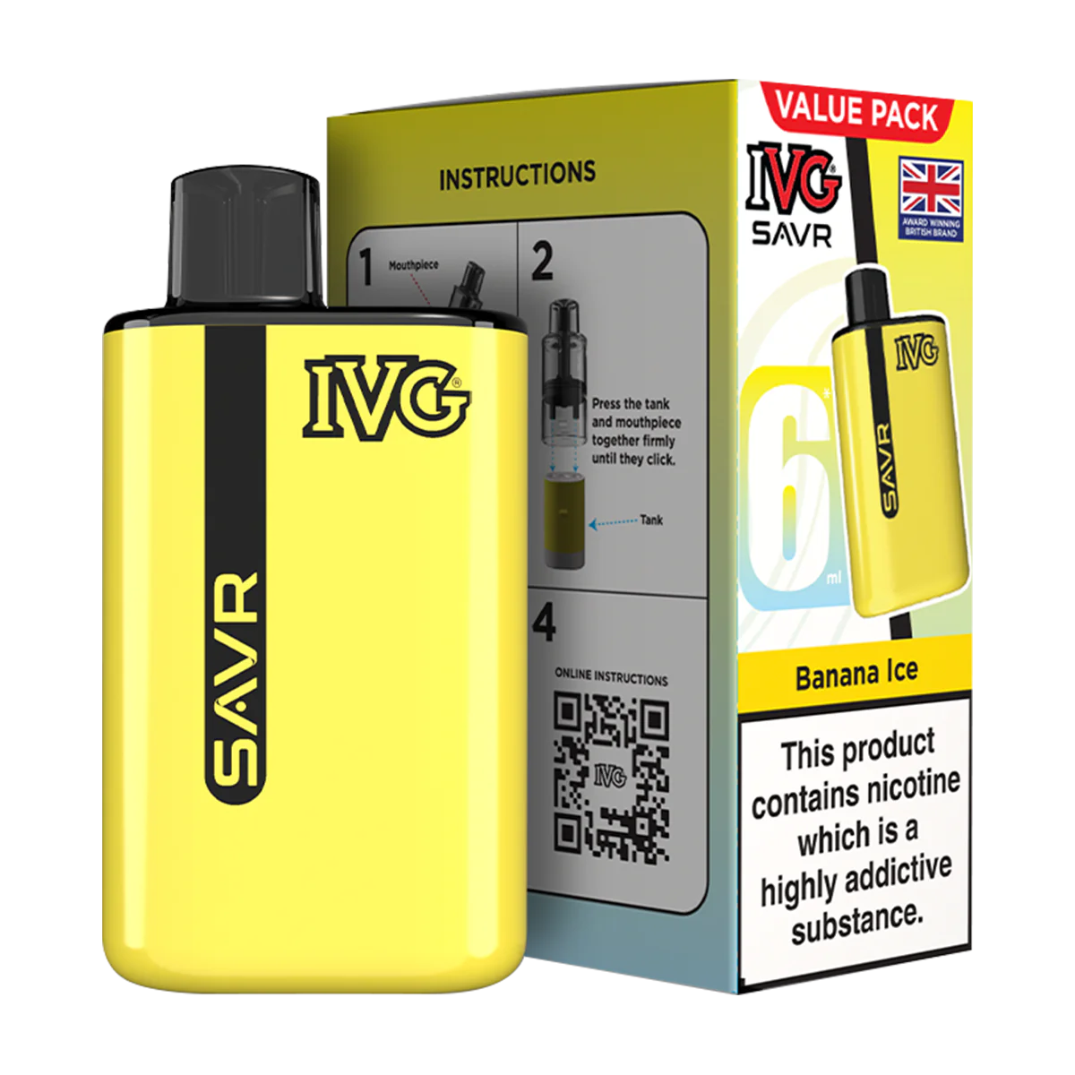 IVG SAVR Banana Ice (Pack Of 5)