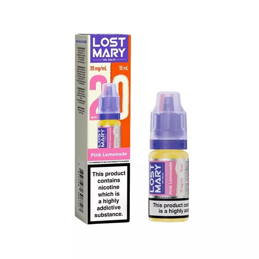 PINK LEMONADE 20mg LOST MARY LIQUID - 10 PACK
