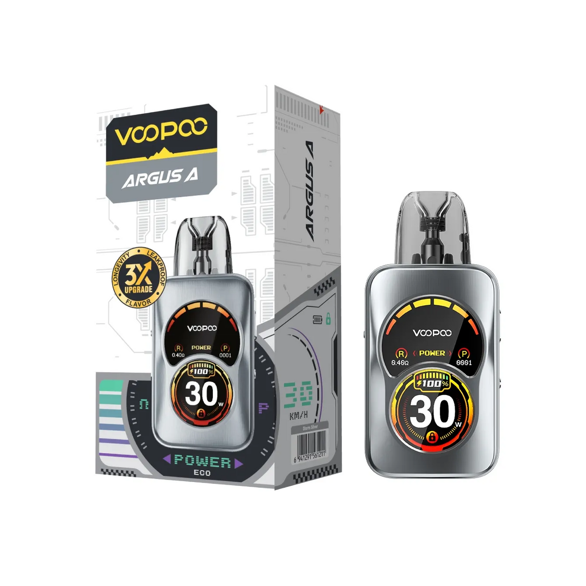 STORM SILVER - ARGUS A - VOOPOO - KIT - 1 PACK