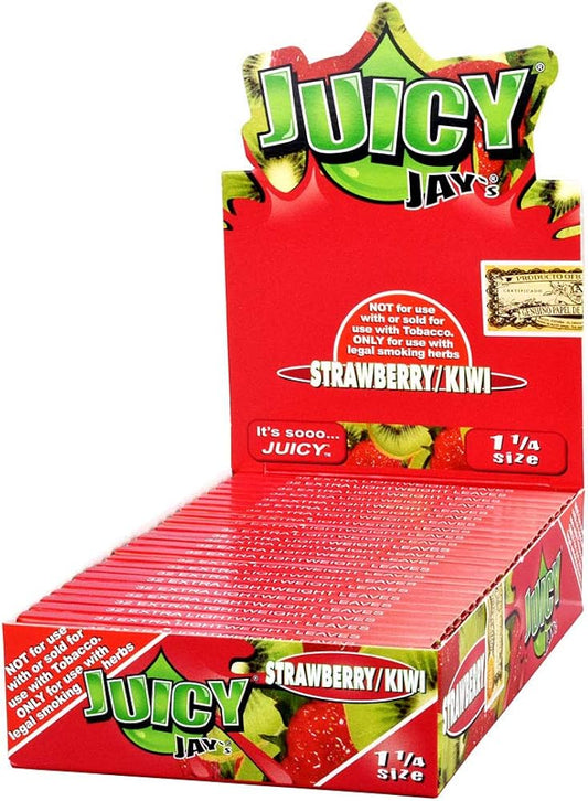 STRAWBERRY - HEMP PAPERS - JUICY JAY`S - 24 Pack